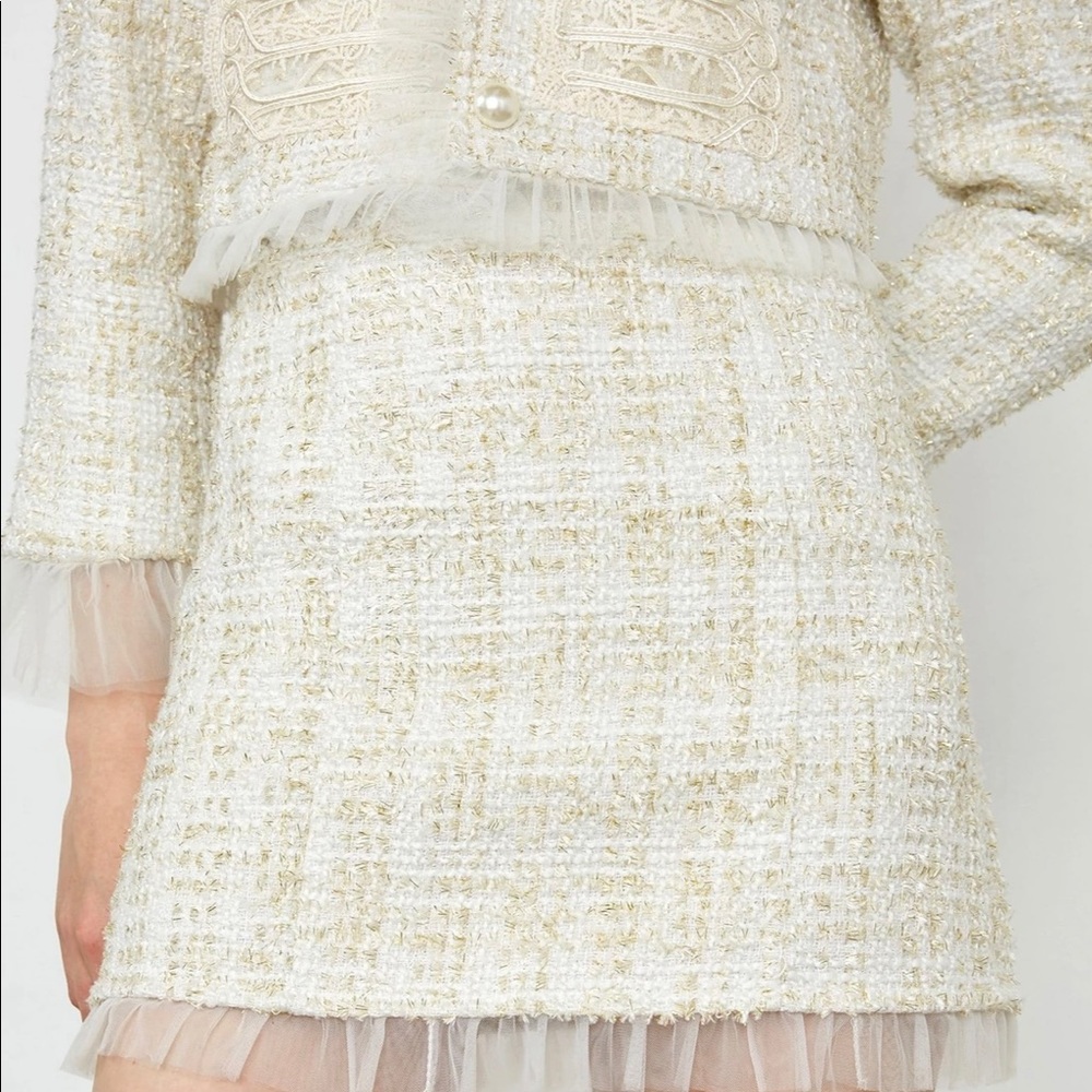 Beige Lace Skirt